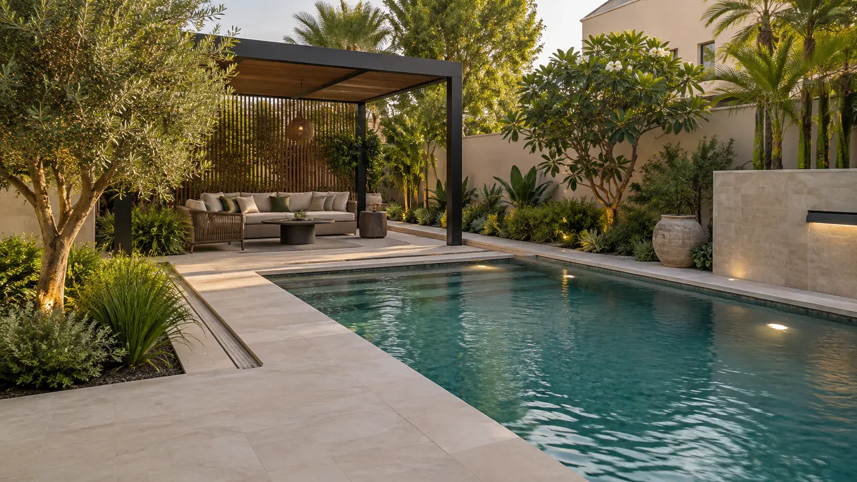 Pool landscaping in Dubai: coordinate the garden before design begins