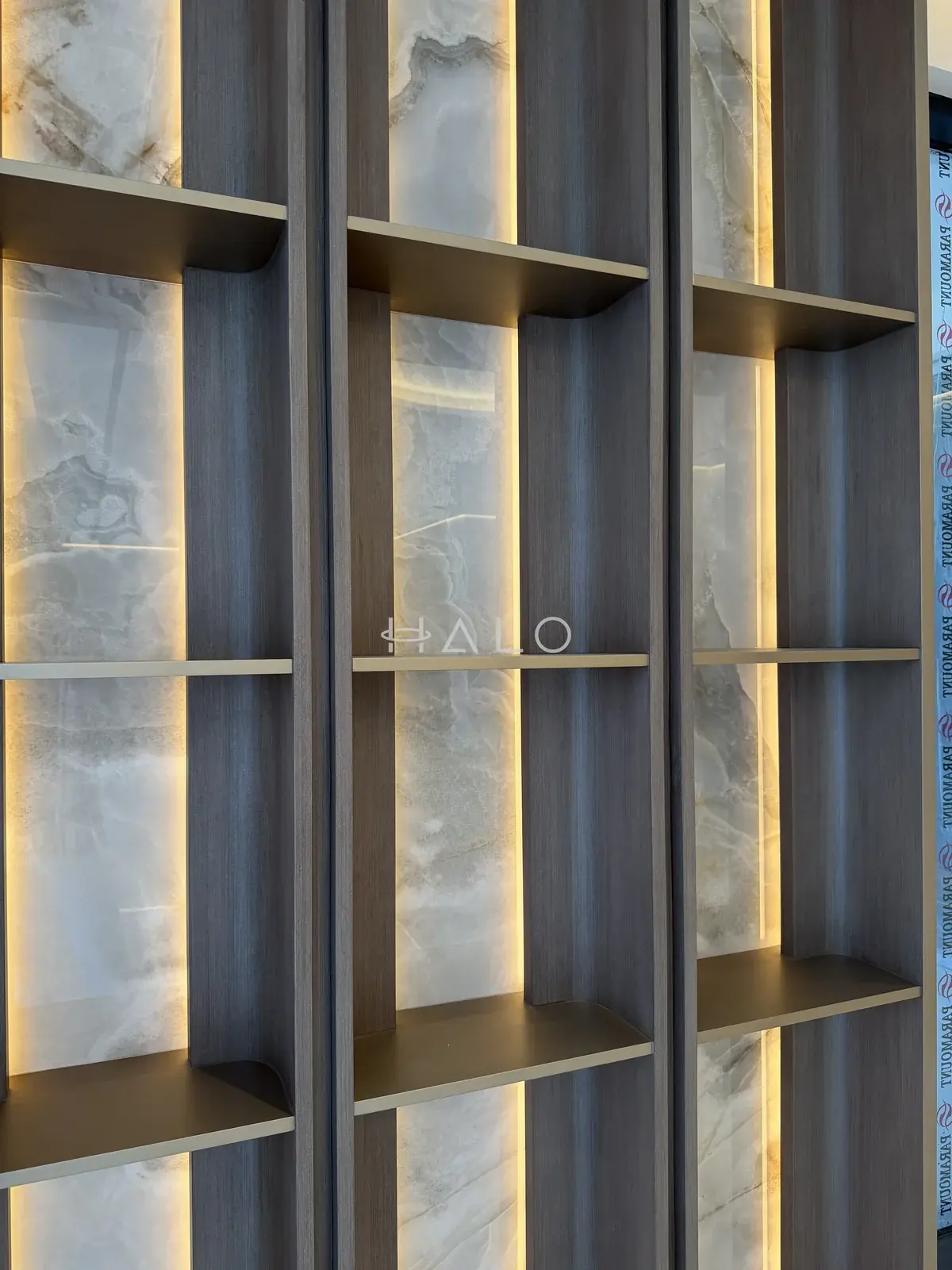 Display shelving detail — Palm Jumeirah, Halo Interiors