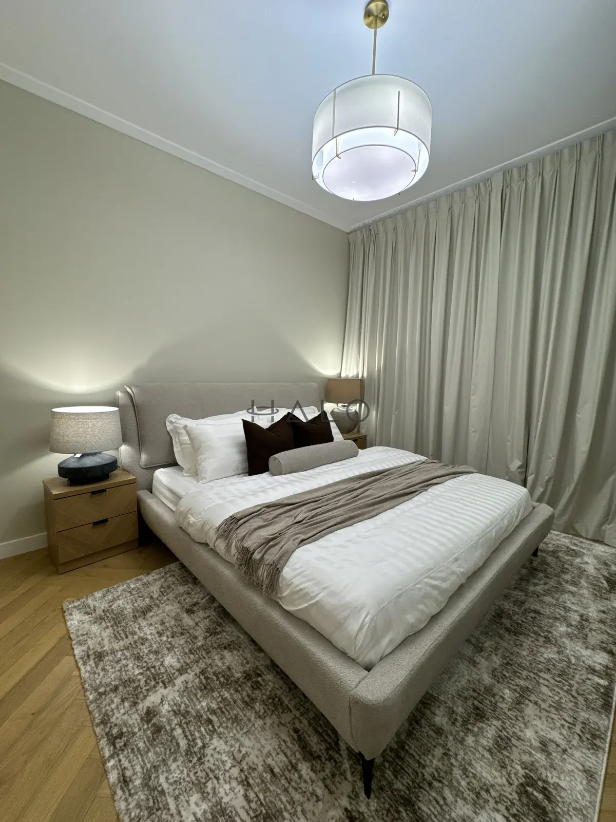 Bed and bedside cabinets — Paloma, Halo Interiors