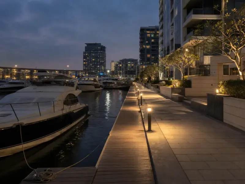 Waterfront promenade in Dubai Marina