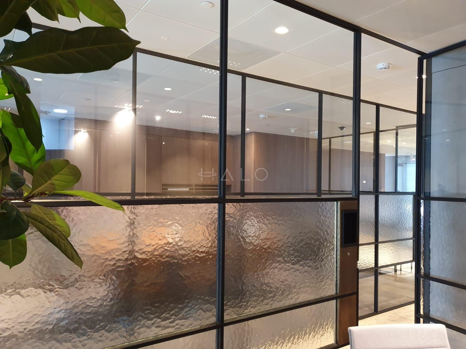 Executive office interior design with wall panelling and storage — portfolio view 07
