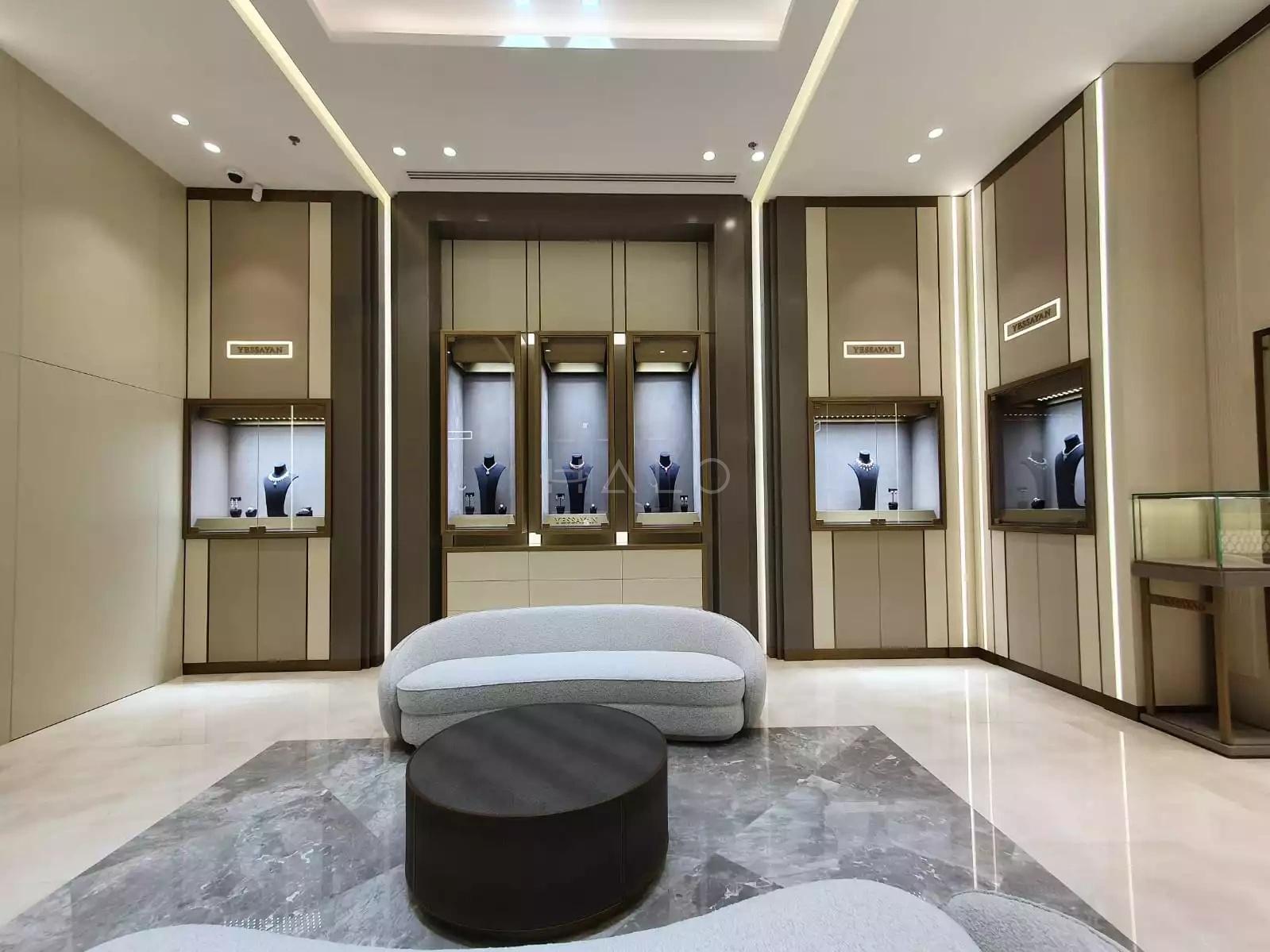 Retail unit with display counter, shelving and back-of-house access — portfolio view 06