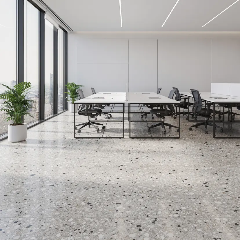 Coloured terrazzo