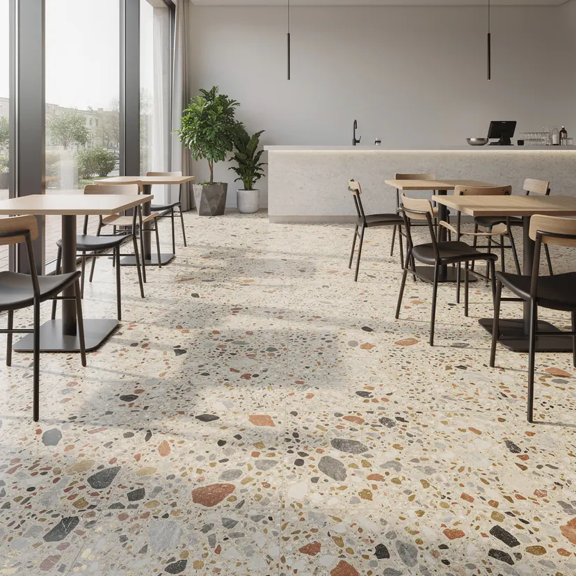 Large-chip terrazzo