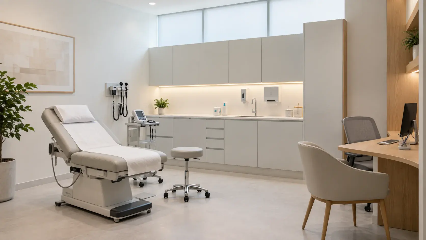 Clinic interior design in Dubai: write the room data before drawing the layout