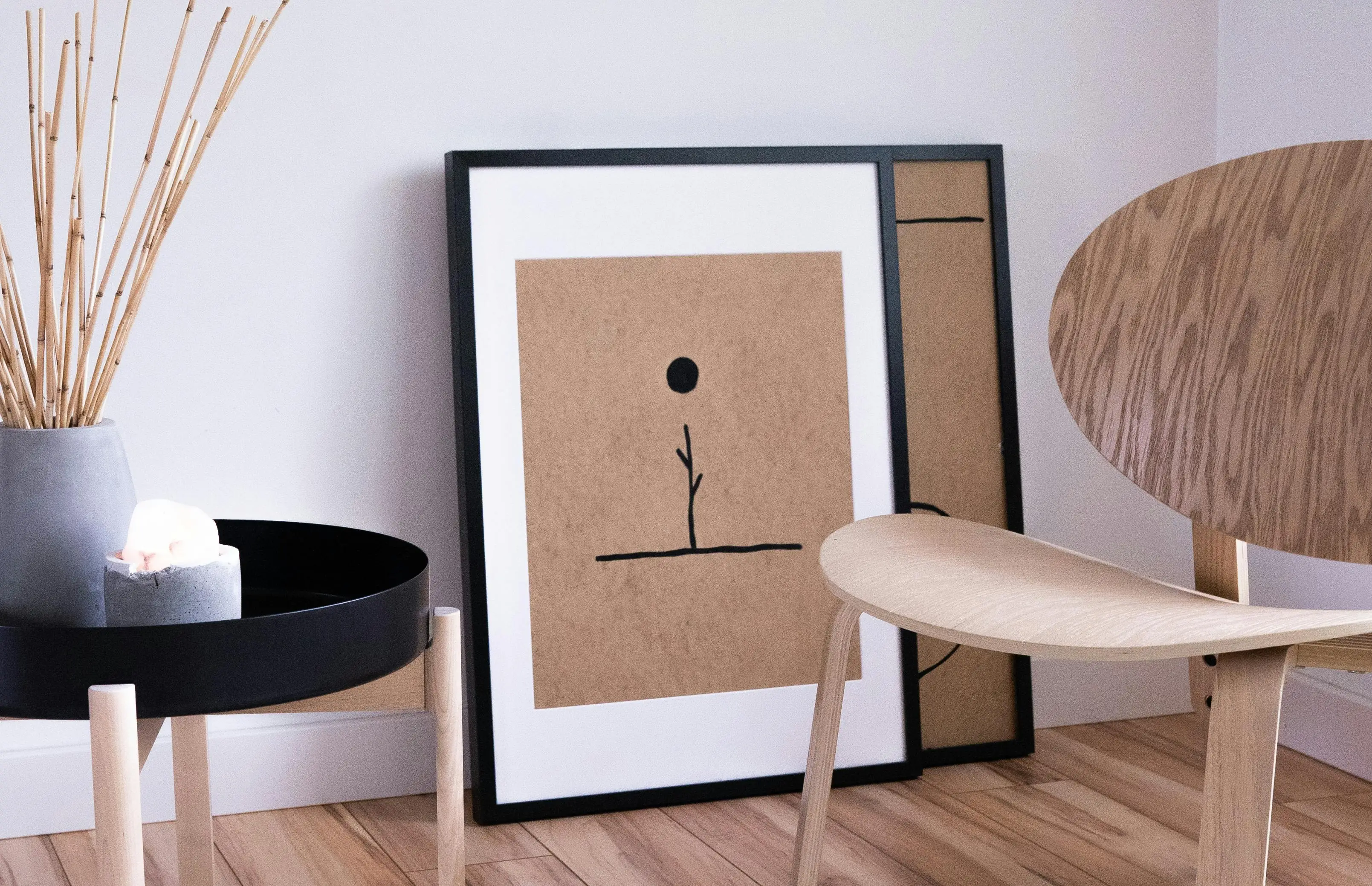 Natural wood tones