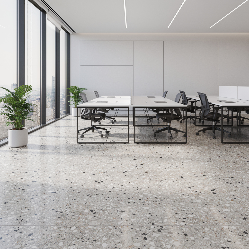 Coloured terrazzo